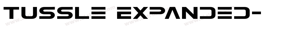 Tussle Expanded字体转换